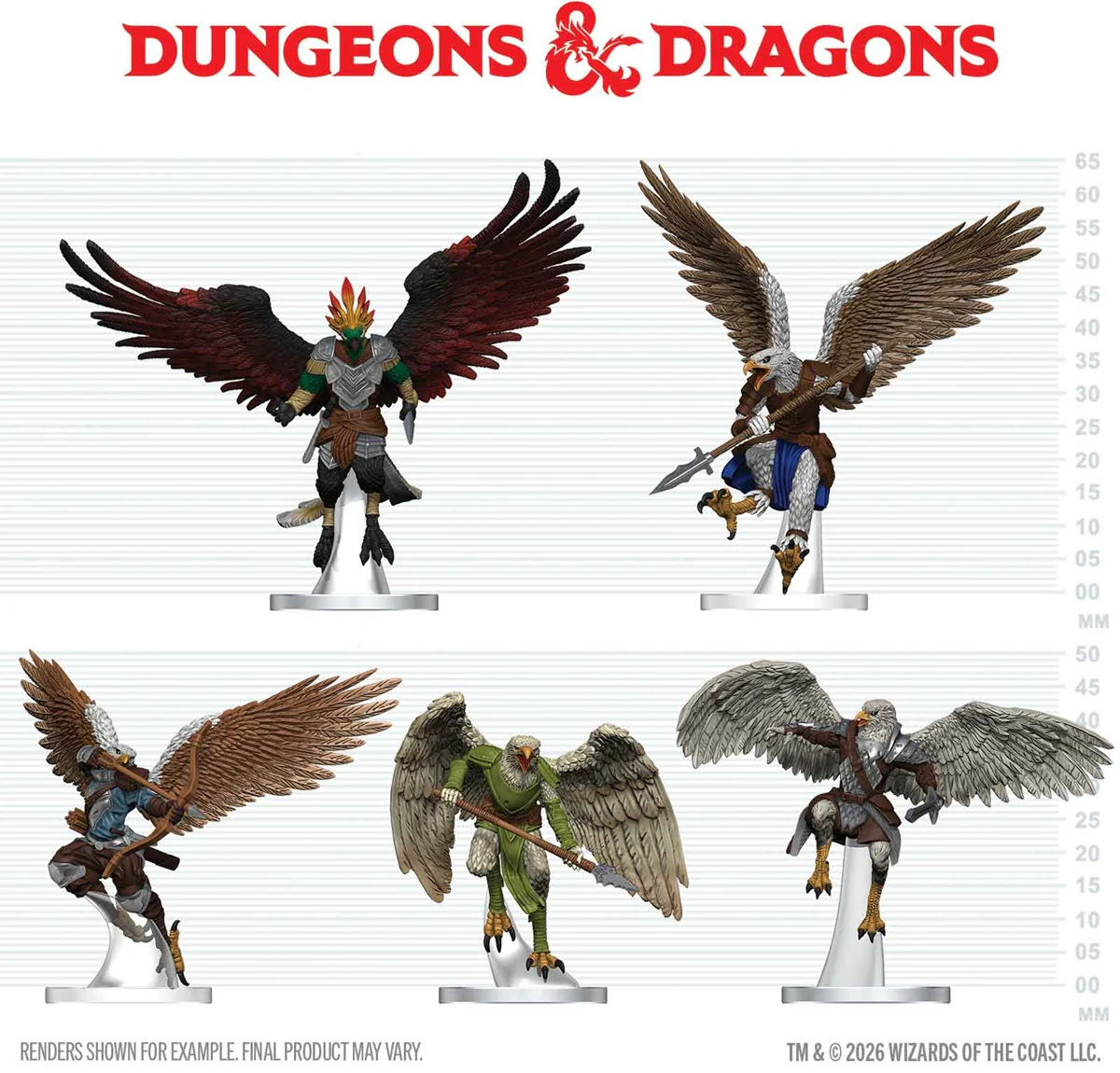 D&D: Icons of the Realms - Aarakocra Flock [96414] (Pre-Order)