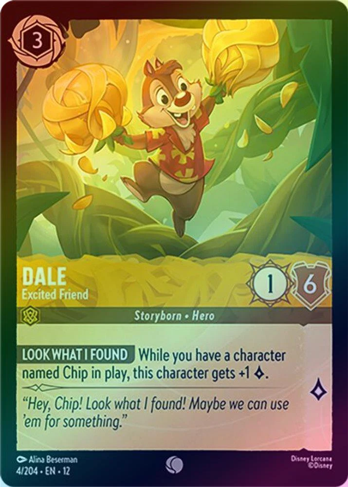 Dale (Excited Friend) - 4/204 - Common (Foil)