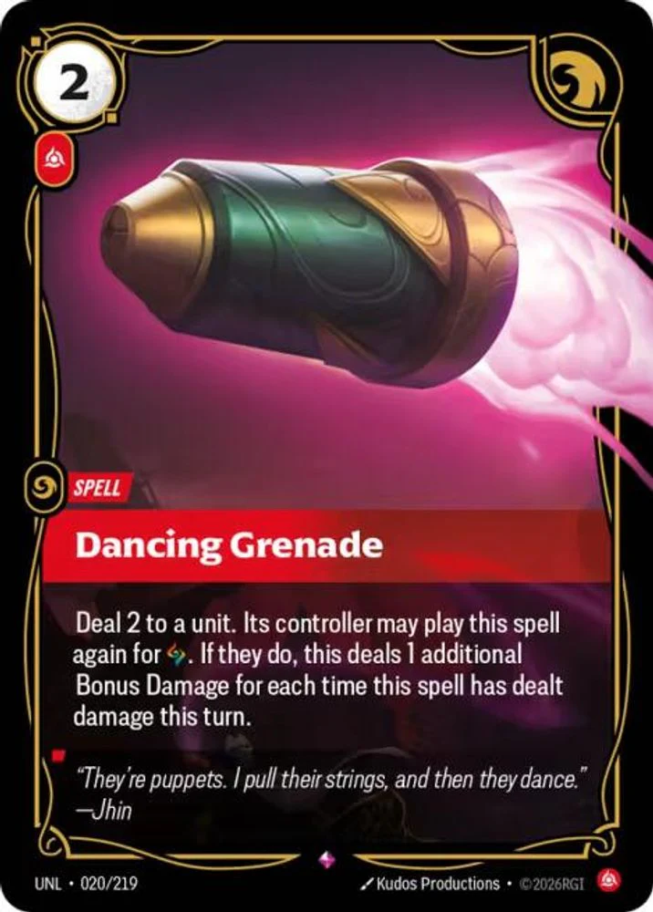 Dancing Grenade - 020/219 - Rare