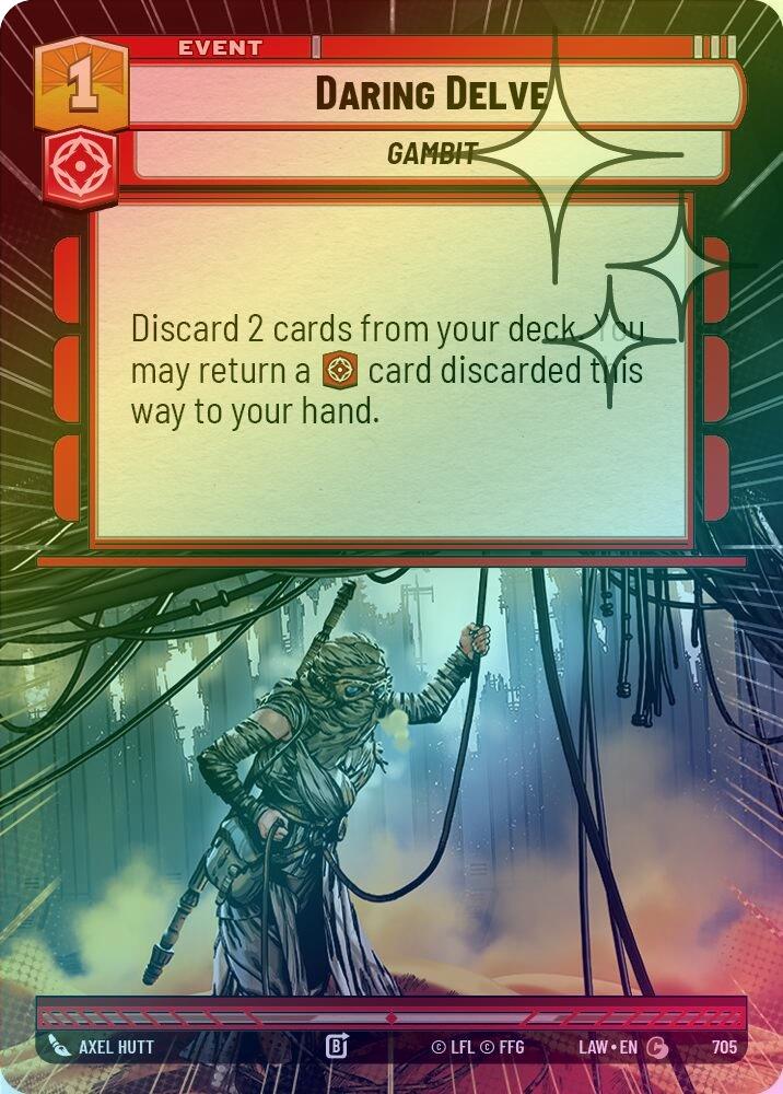 Daring Delve (Hyperspace Foil) - 705 - Common (Foil)