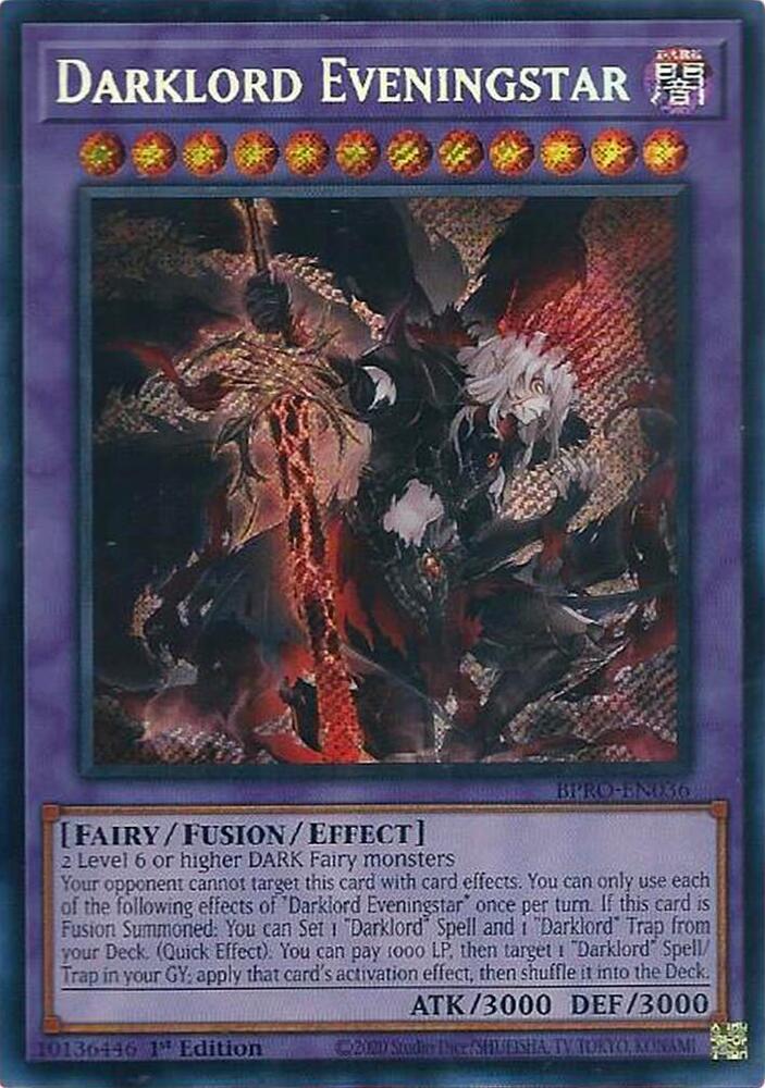 Darklord Eveningstar - BPRO-EN036 - Secret Rare - 1st Edition