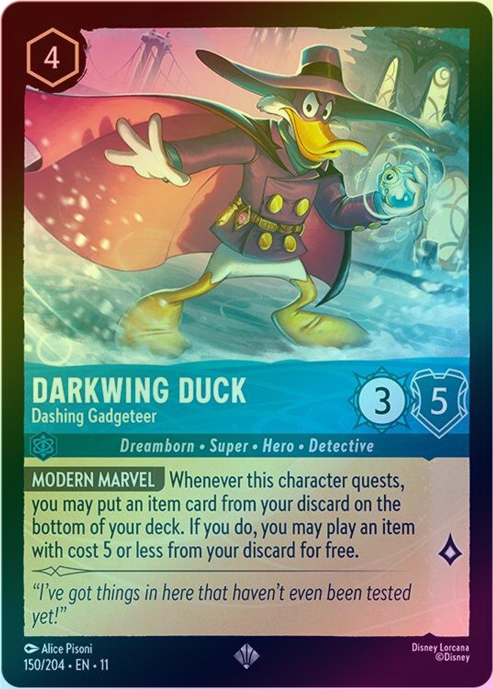 Darkwing Duck (Dashing Gadgeteer) - 150/204 - Super Rare (Foil)