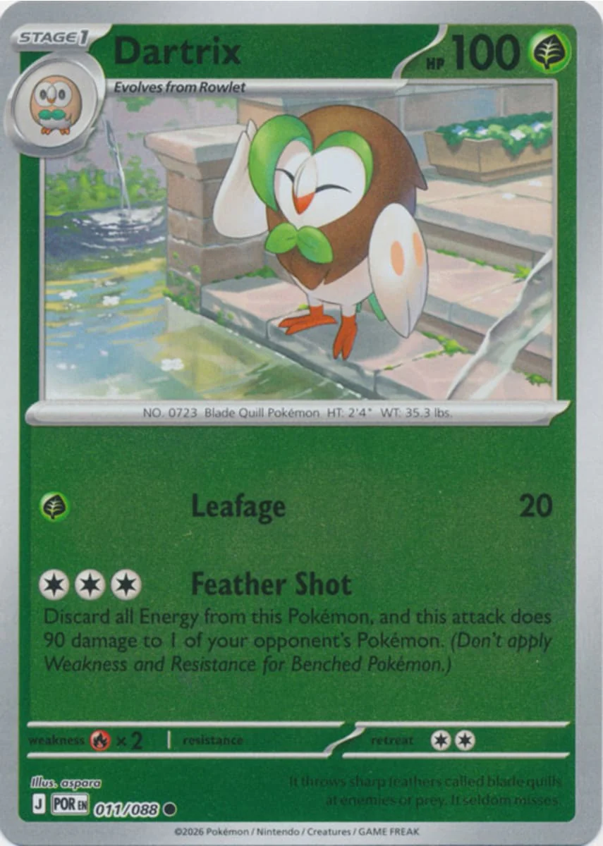 Dartrix - 011/088 - Common - Reverse Holo