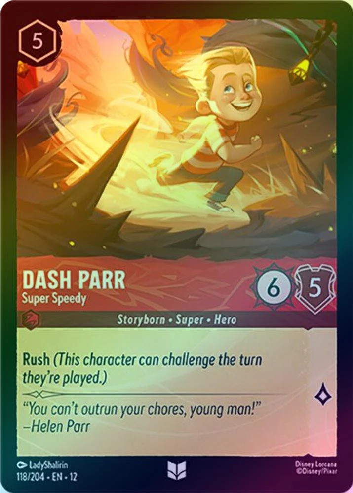 Dash Parr (Super Speedy) - 118/204 - Uncommon (Foil)