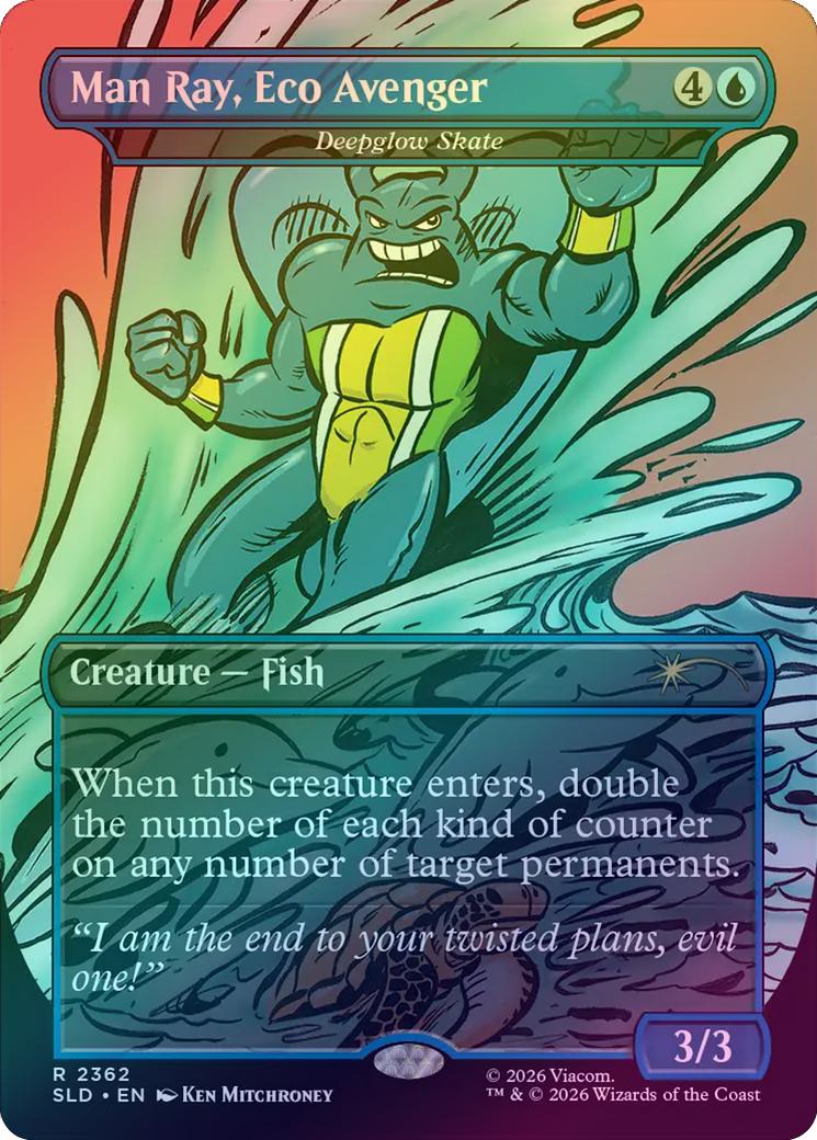 Man Ray, Eco Avenger // Deepglow Skate - TMNT: The Mighty Mutanimals (Foil) (SLD)
