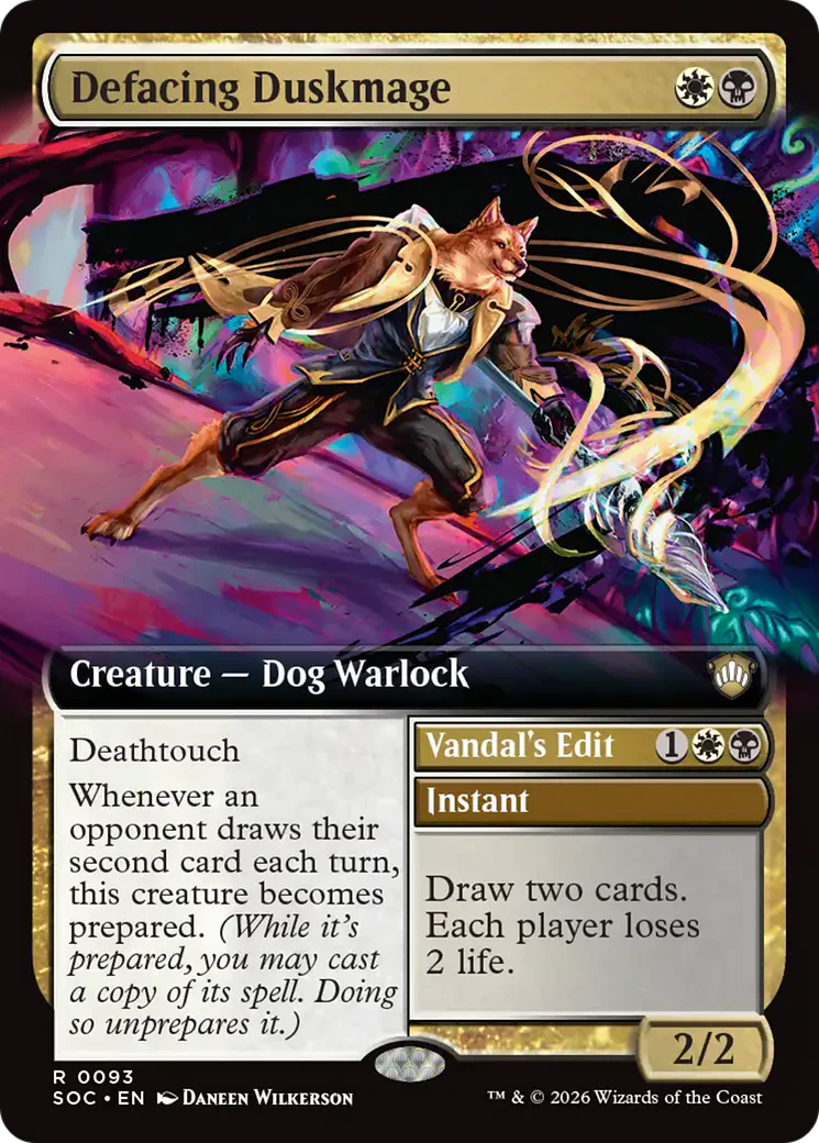 Defacing Duskmage // Vandal's Edit - Extended Art (SOC)