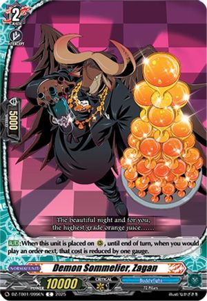 Demon Sommelier, Zagan - DZ-TB01/099EN - Common
