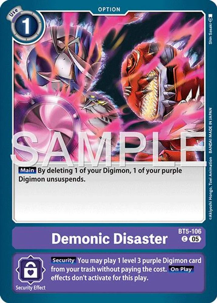Demonic Disaster (Block 5 Reprint) - BT5-106 - Common