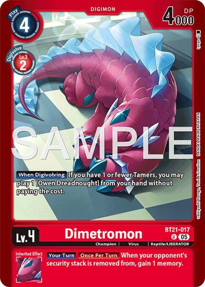 Dimetromon - BT21-017 - (LM07 Reprint) - Uncommon