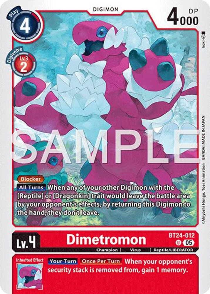 Dimetromon - BT24-012 - Uncommon