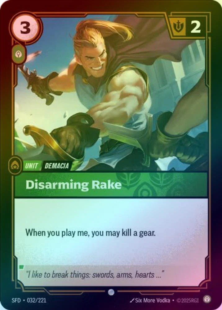Disarming Rake - 032/221 - Common (Foil)