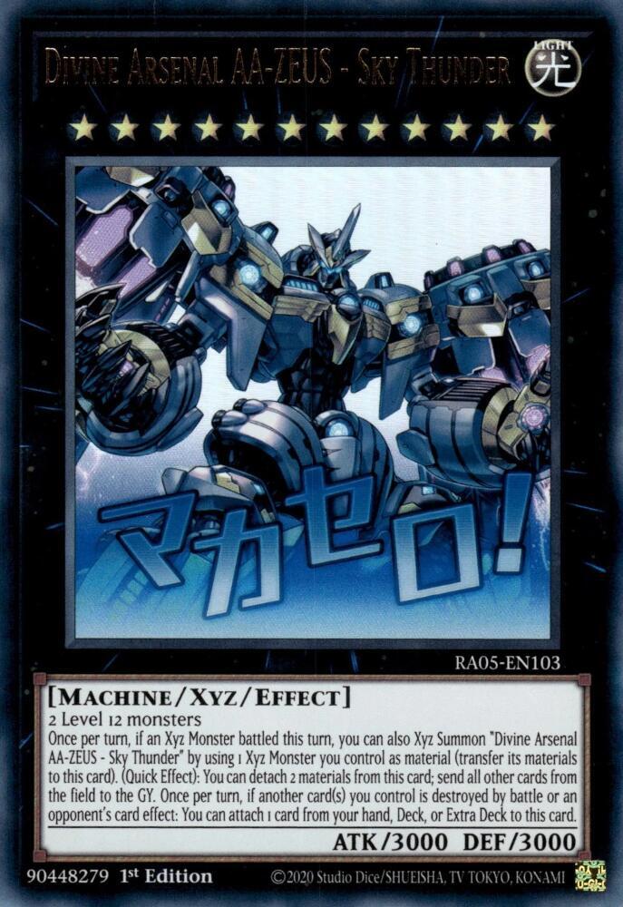 Divine Arsenal AA-ZEUS - Sky Thunder - RA05-EN103 - Ultra Rare - 1st Edition