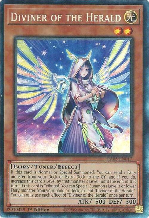 Diviner of the Herald (PCR) - RA05-EN017 - Prismatic Collector's Rare - 1st Edition