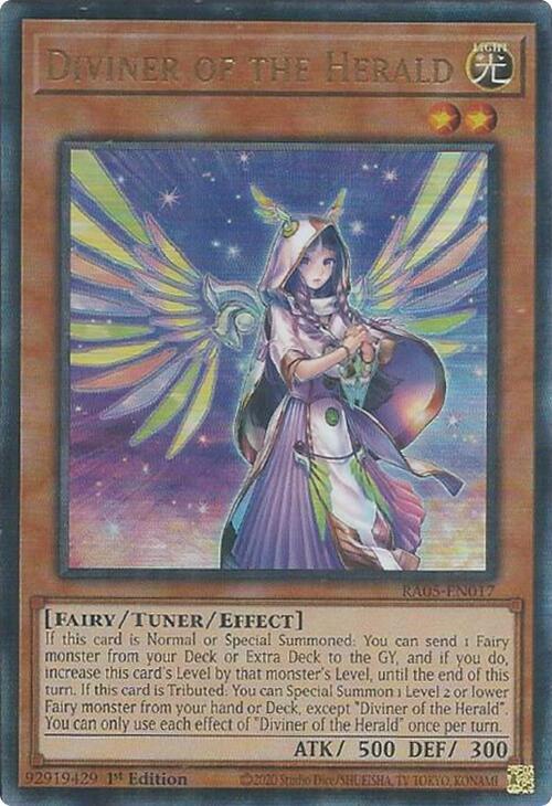 Diviner of the Herald (PUR) - RA05-EN017 - Prismatic Ultimate Rare - 1st Edition