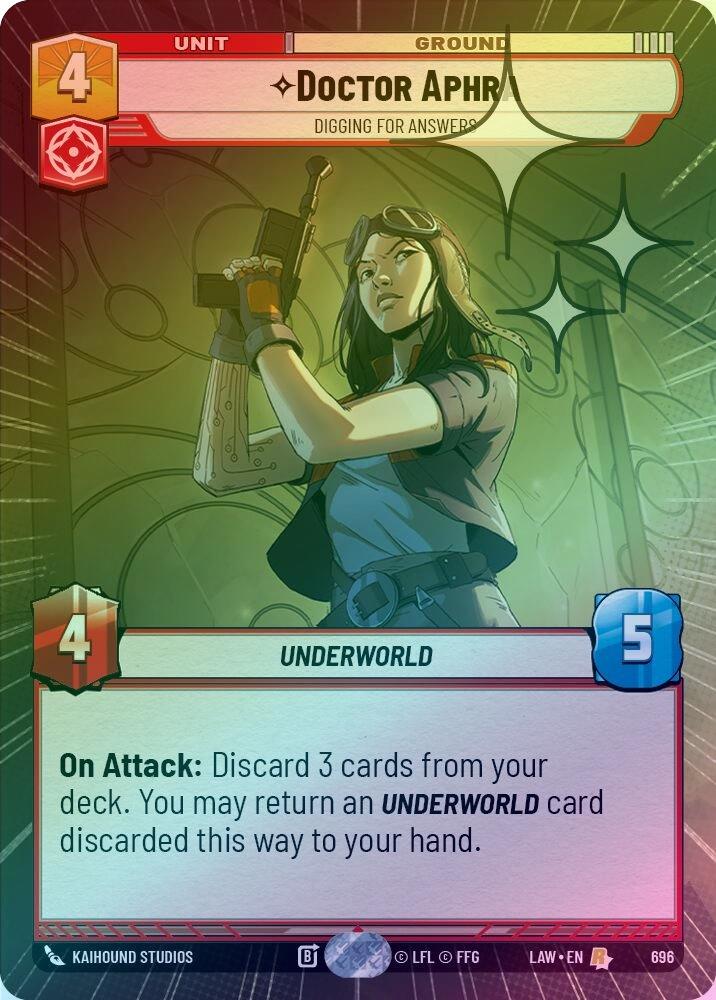 Doctor Aphra - Digging for Answers (Hyperspace Foil) - 696 - Rare (Foil)