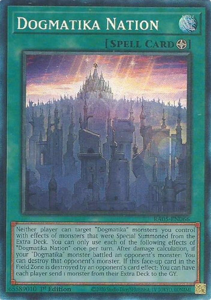 Dogmatika Nation (PCR) - RA05-EN066 - Prismatic Collector's Rare - 1st Edition