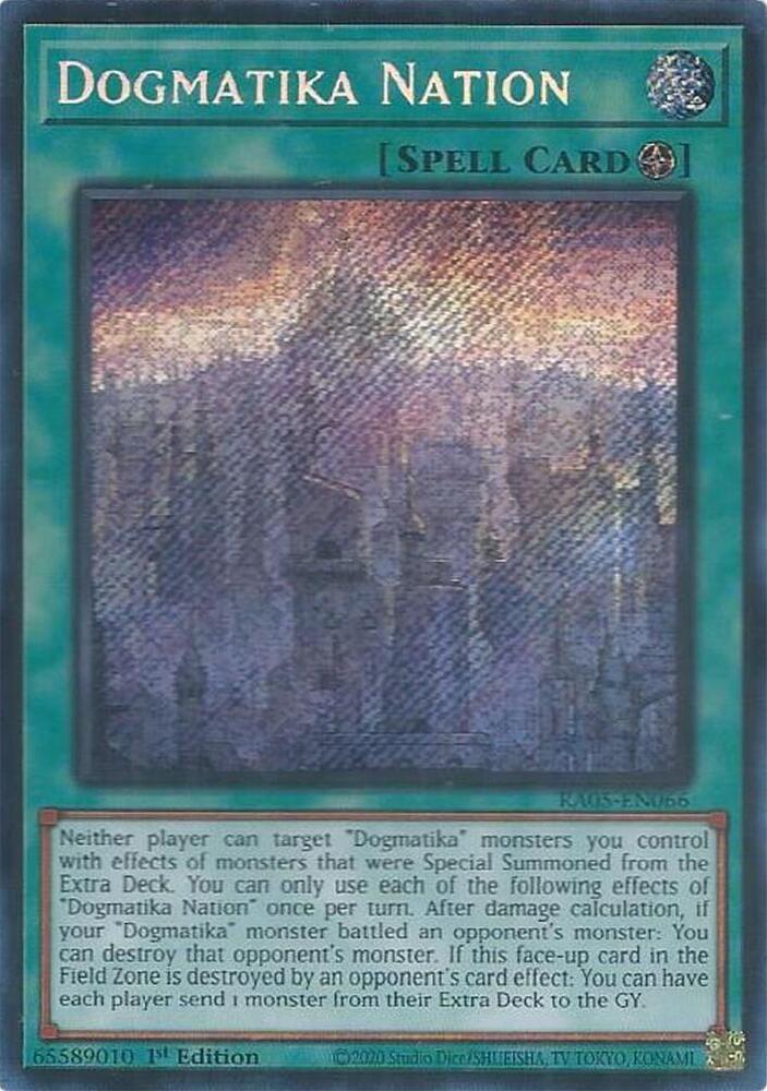 Dogmatika Nation (Secret Rare) - RA05-EN066 - Secret Rare - 1st Edition