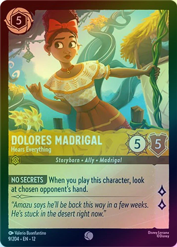 Dolores Madrigal (Hears Everything) - 9/204 - Common (Foil)