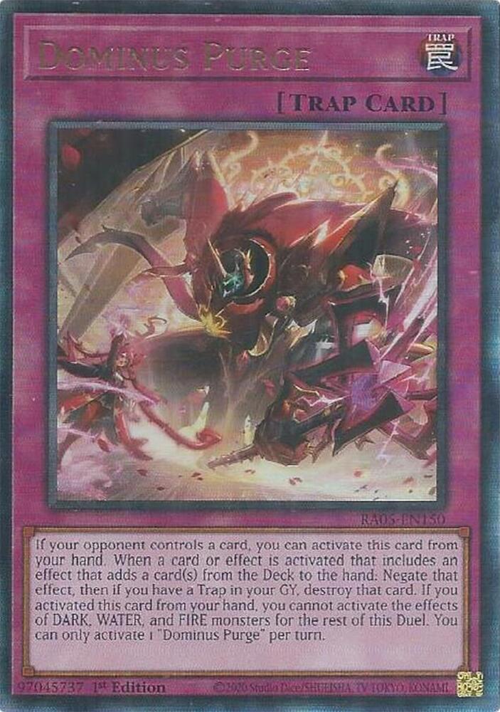 Dominus Purge (PUR) - RA05-EN150 - Prismatic Ultimate Rare - 1st Edition