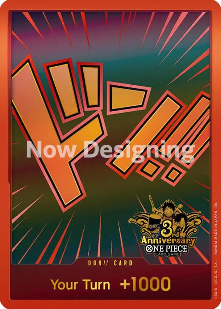 DON!! Card (Japanese 3rd Anniversary Set) - DON!! - DON!!