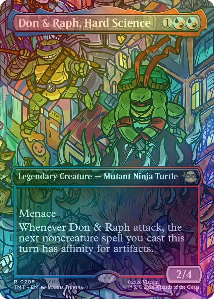 Don & Raph, Hard Science - Borderless Scene (Foil) (TMT)