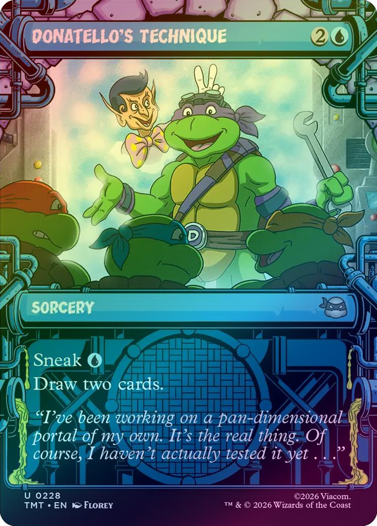 Donatello's Technique - Sewer Frame (Foil) (TMT)