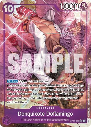 Donquixote Doflamingo - OP14-069 (Alternate Art) - OP14-069 - Super Rare