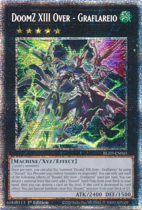 DoomZ XIII Over - Graflareio - BLZD-EN045 - Starlight Rare - 1st Edition