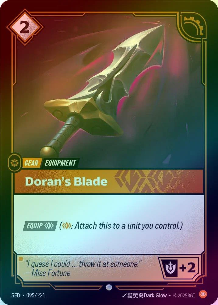 Doran's Blade - 095/221 - Common (Foil)