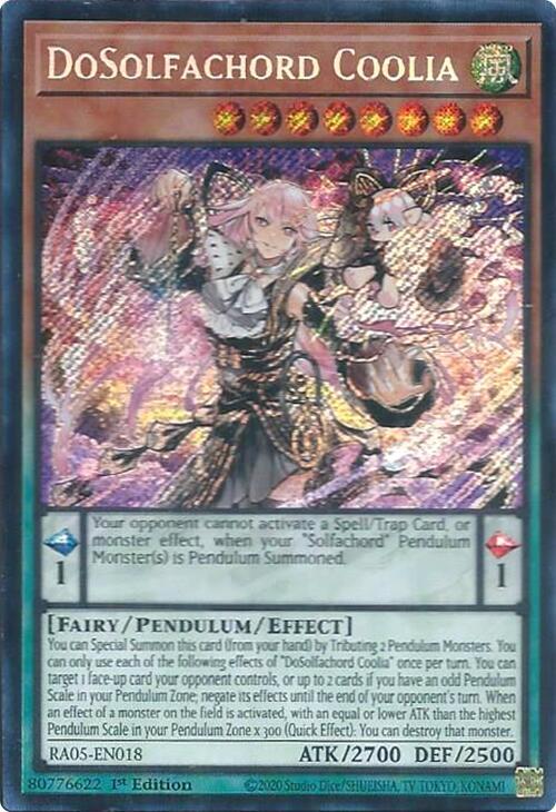 DoSolfachord Coolia (Secret Rare) - RA05-EN018 - Secret Rare - 1st Edition