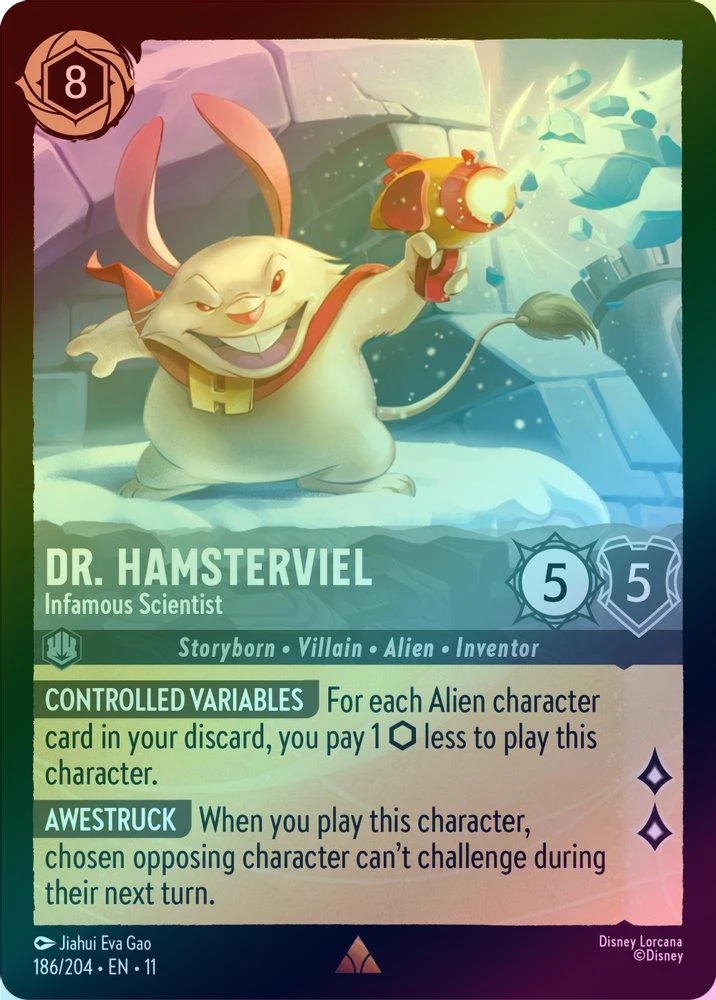 Dr. Hamsterviel (Infamous Scientist) - 186/204 - Rare (Foil)