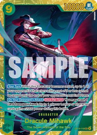 Dracule Mihawk - OP14-119 - OP14-119 - Secret Rare