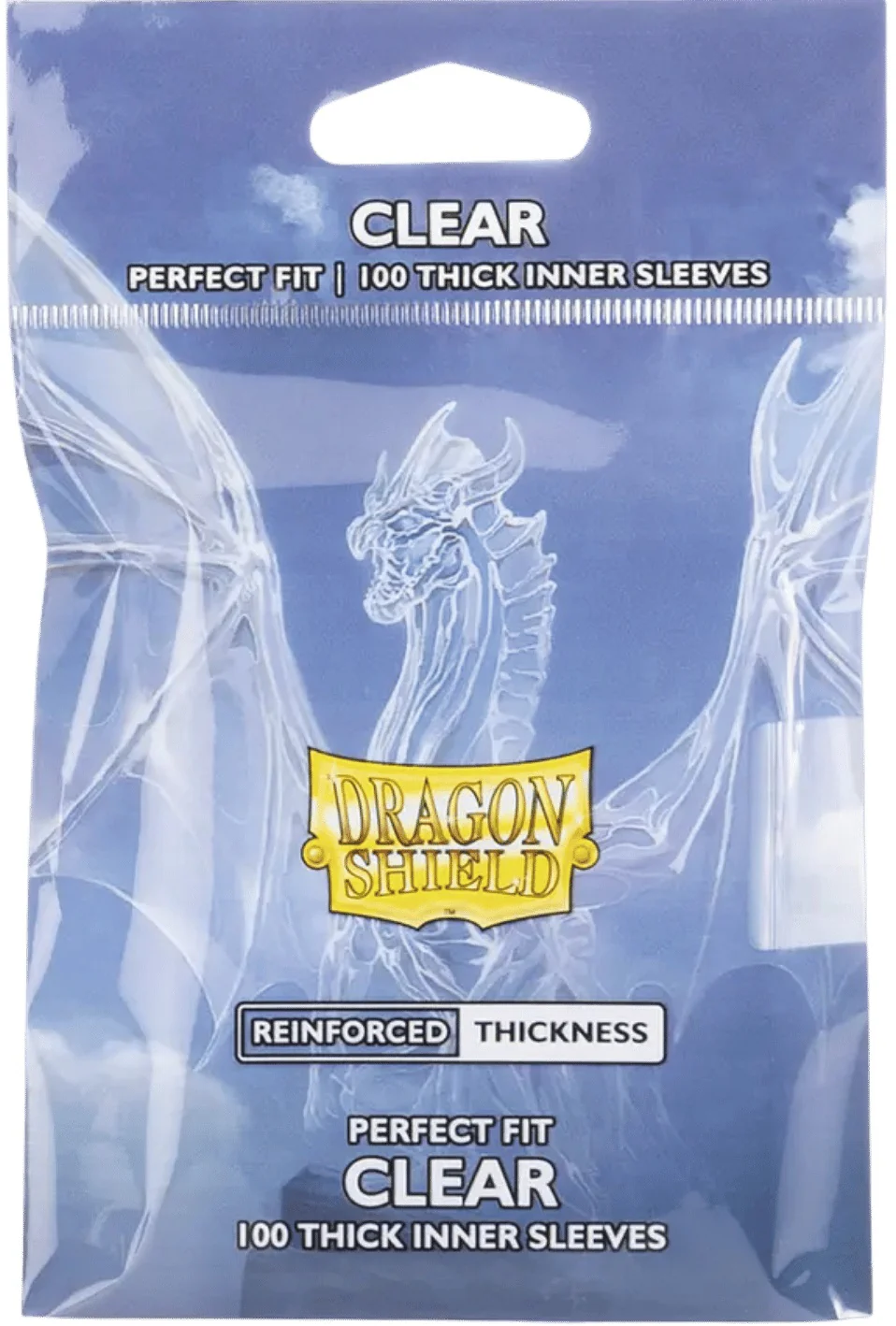 Dragon Shield - 100ct Standard Size - Perfect Fit Thick Inner - Clear