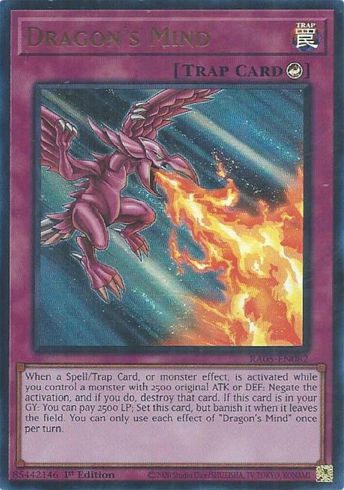 Dragon's Mind (Ultra Rare) - RA05-EN082 - Ultra Rare - 1st Edition