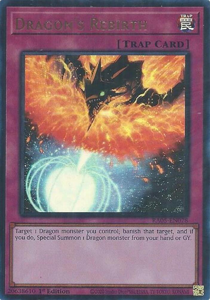 Dragon's Rebirth (Ultra Rare) - RA05-EN078 - Ultra Rare - 1st Edition
