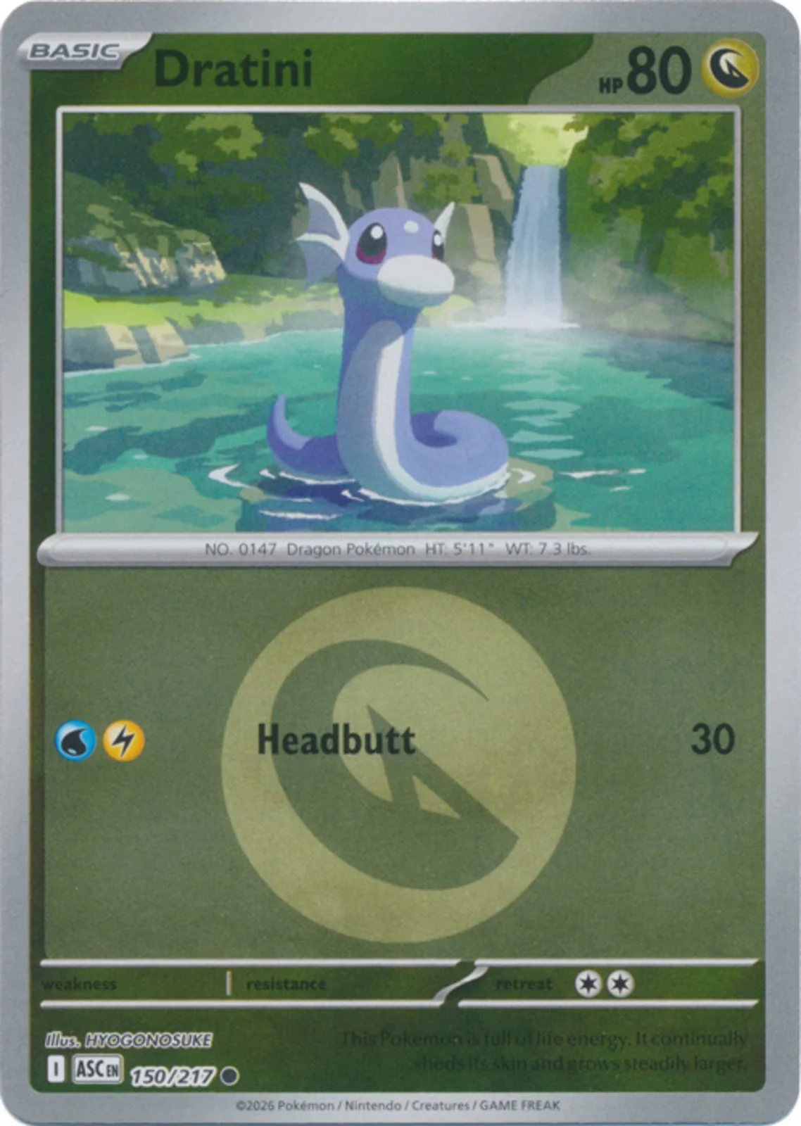 Dratini (Energy Symbol Pattern) - 150/217 - Common