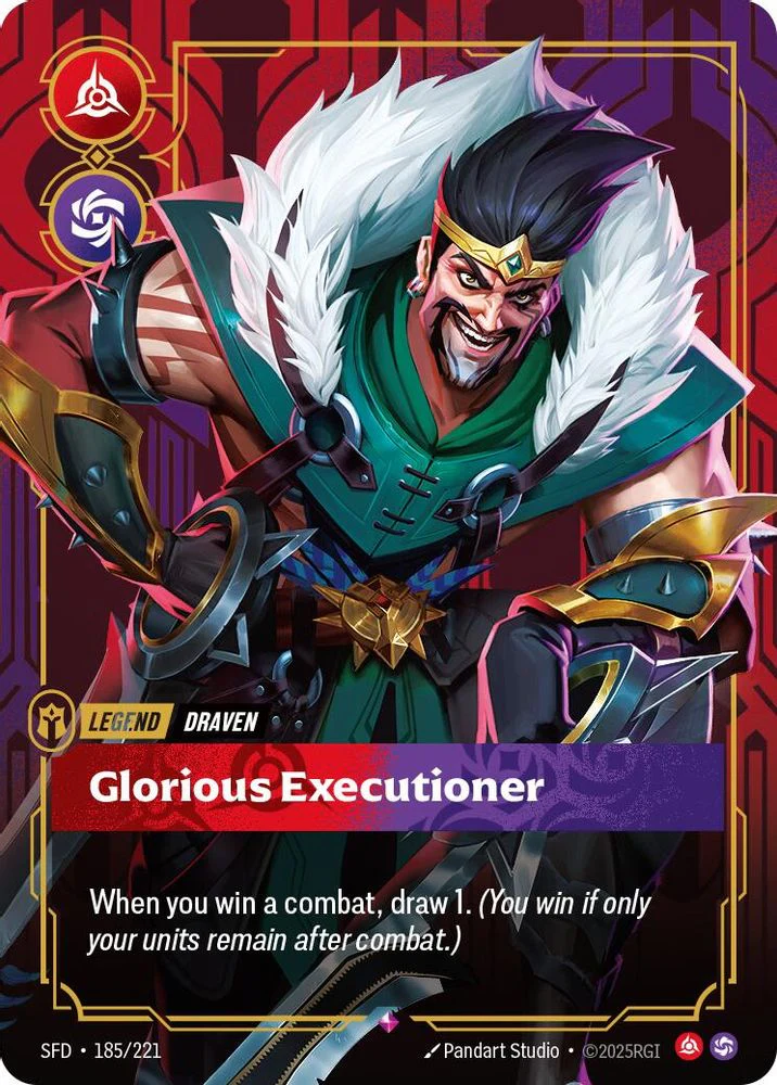 Draven - Glorious Executioner - 185/221 - Rare