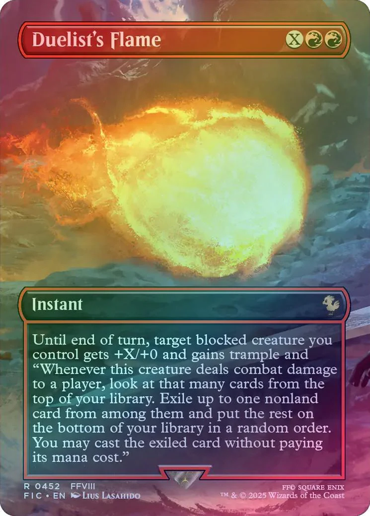 Duelist's Flame - Borderless (Foil) (FIC)