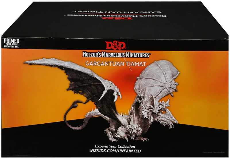 Dungeons & Dragons Nolzur's Marvelous Unpainted Minis: Gargantuan Tiamat Figure (Unpainted)