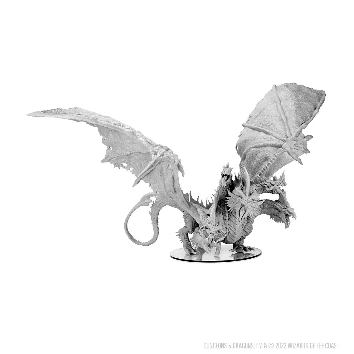Dungeons & Dragons Nolzur's Marvelous Unpainted Minis: Gargantuan Tiamat Figure (Unpainted) - Image 2