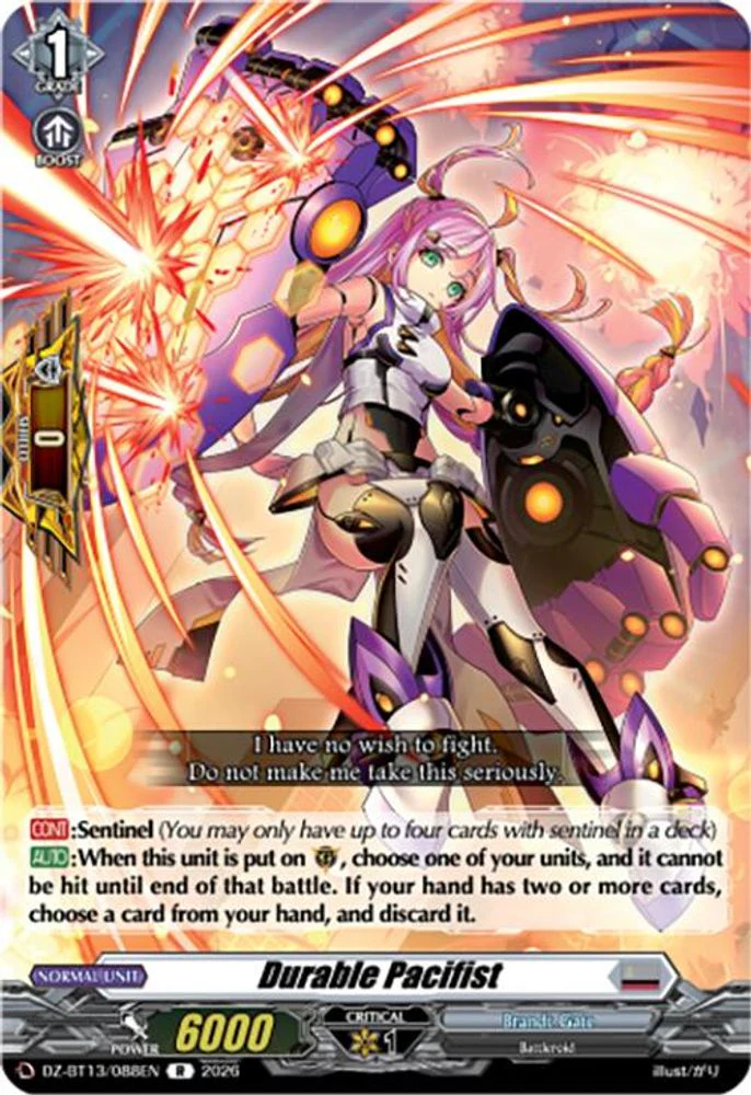 Durable Pacifist - DZ-BT13/088EN - Rare