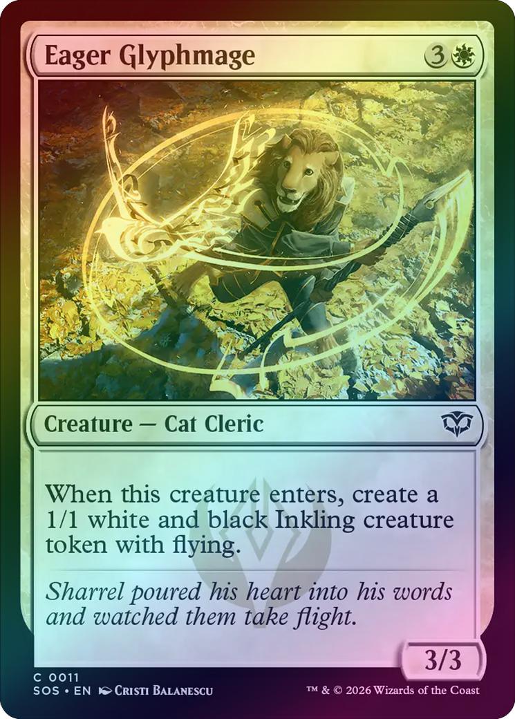 Eager Glyphmage (Foil) (SOS)