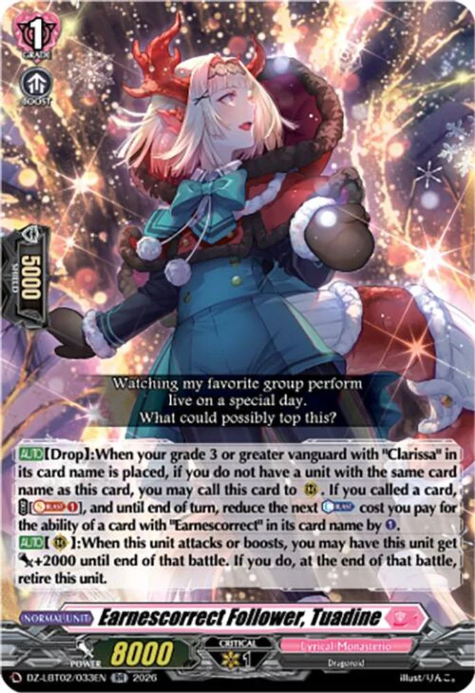 Earnescorrect Follower, Tuadine - DZ-LBT02/033EN - Double Rare