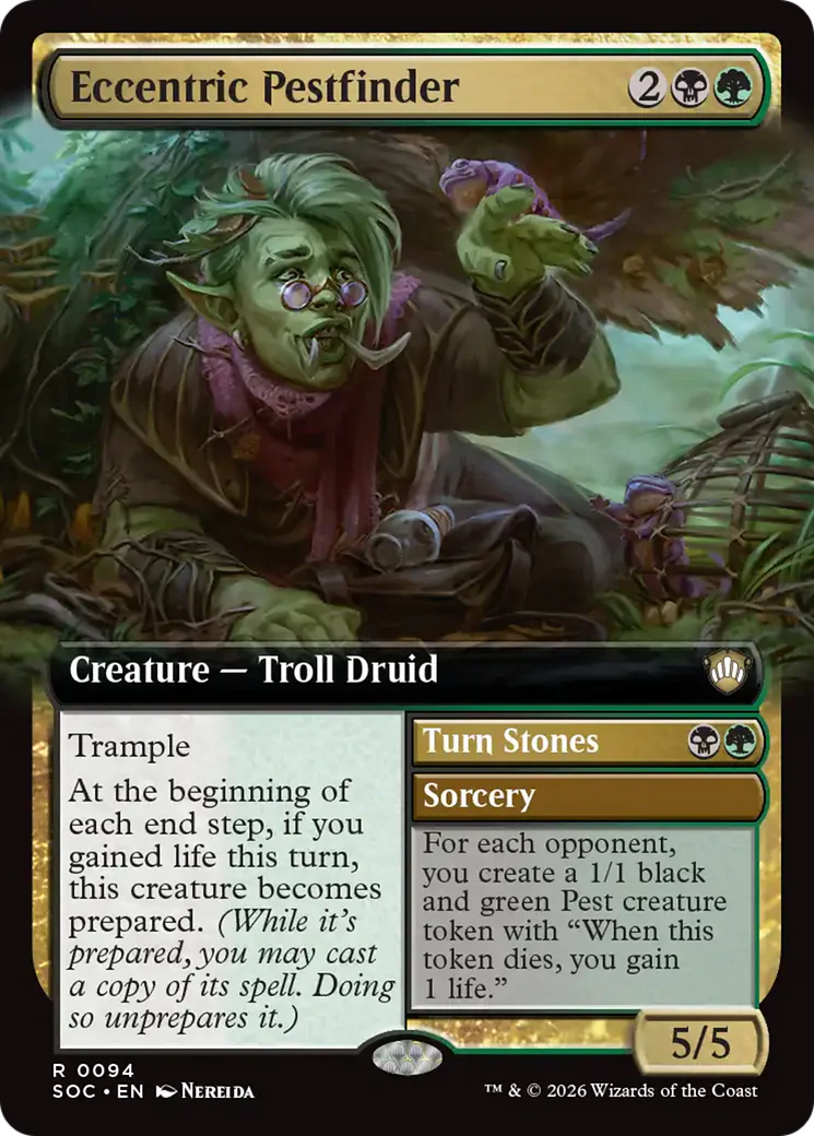 Eccentric Pestfinder // Turn Stones - Extended Art (SOC)
