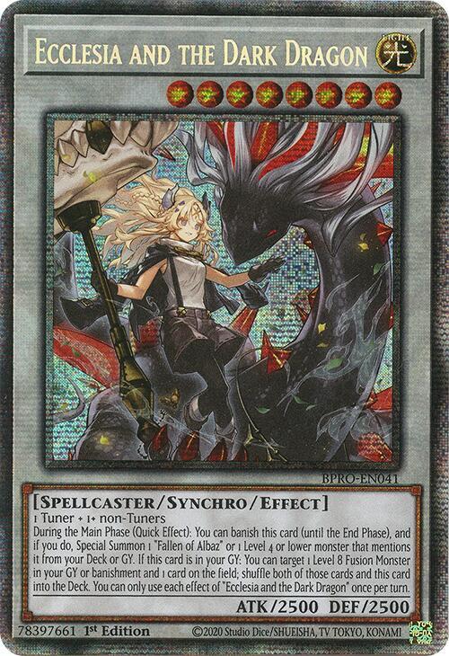Ecclesia and the Dark Dragon - BPRO-EN041 - Starlight Rare - 1st Edition