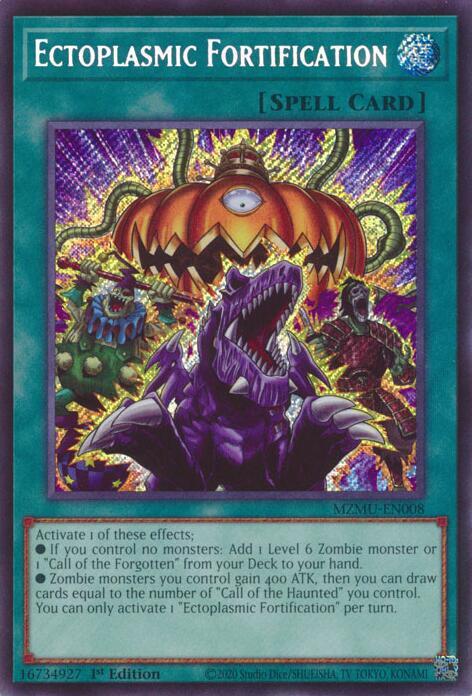Ectoplasmic Fortification - MZMU-EN008 - Secret Rare - 1st Edition