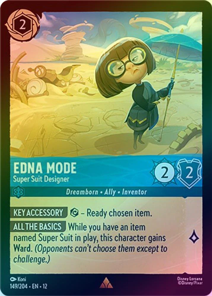 Edna Mode (Super Suit Designer) - 149/204 - Rare (Foil)