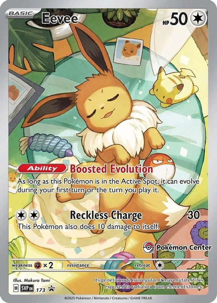 Eevee (Pokemon Center Exclusive) - SVP173 - Illustration Rare Promo