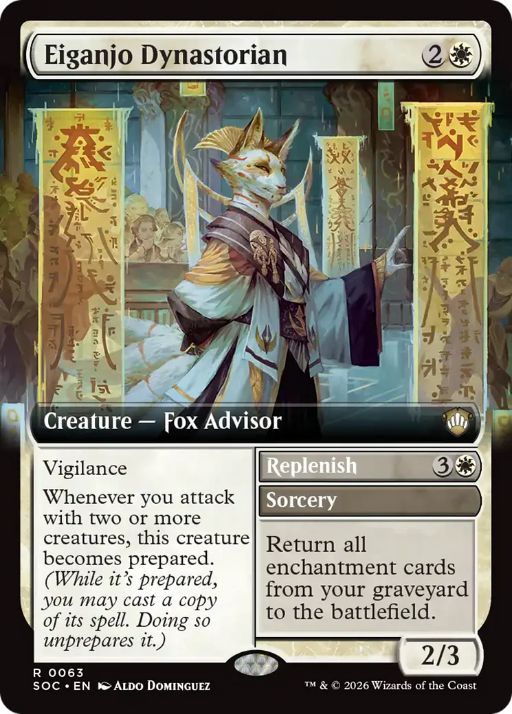 Eiganjo Dynastorian // Replenish - Extended Art (SOC)