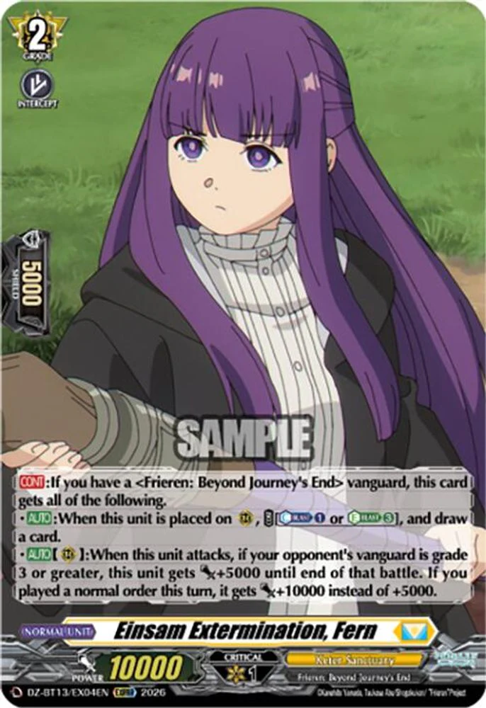 Einsam Extermination, Fern - DZ-BT13/EX04EN - Extra Triple Rare